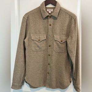 Wallace & Barnes wool-cotton naval CPO shirt; size small